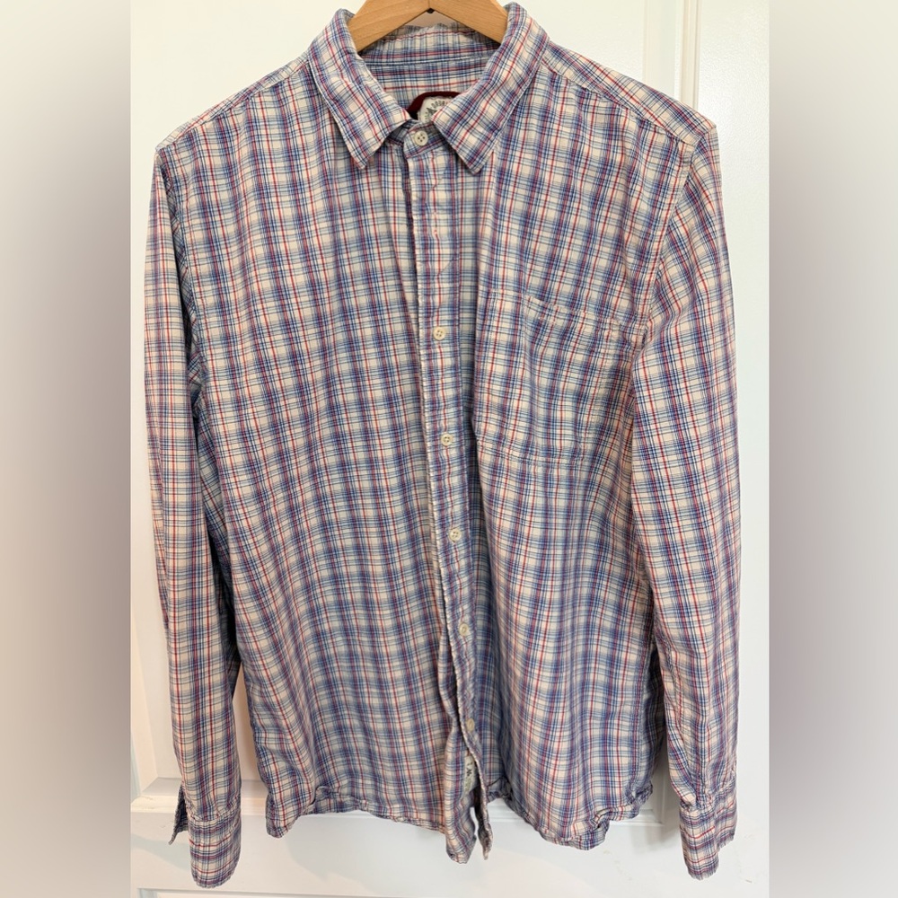 Casual Men's Multicolor Plaid Button-Down Shirt